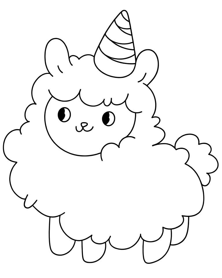 Лама в колпаке