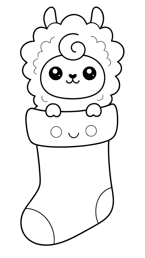 Лама в носочке