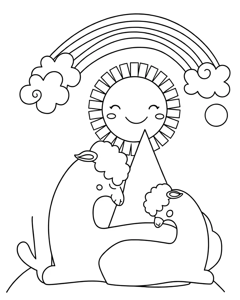 Ламы отдыхают на солнышке