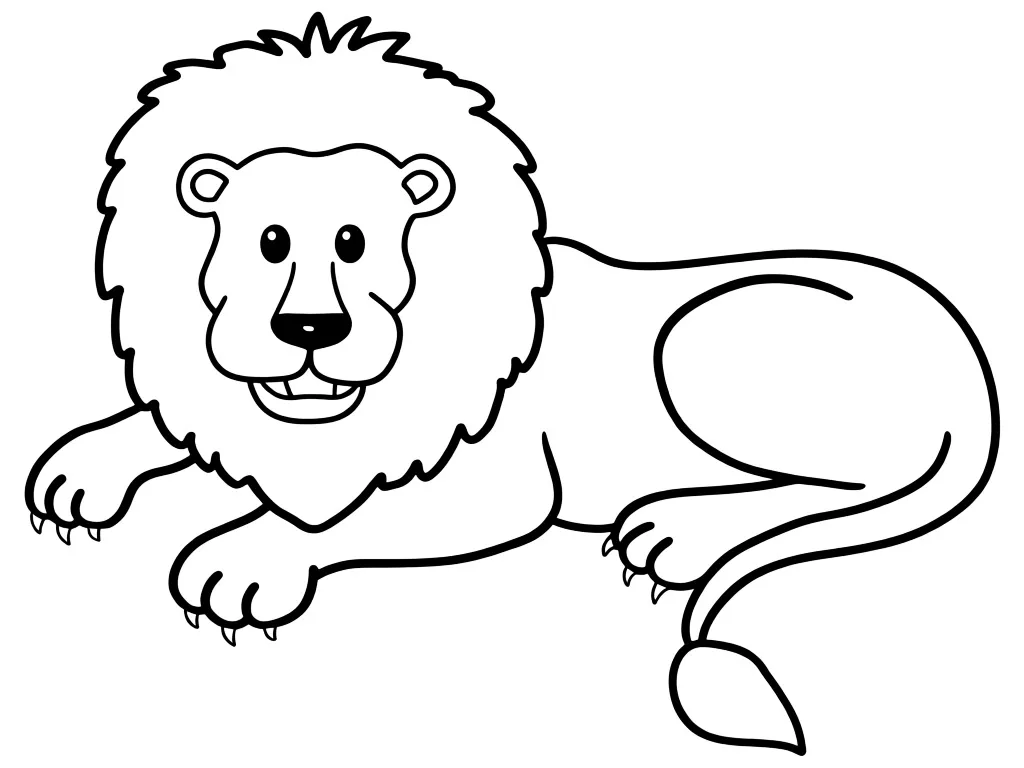 Лев с гривой