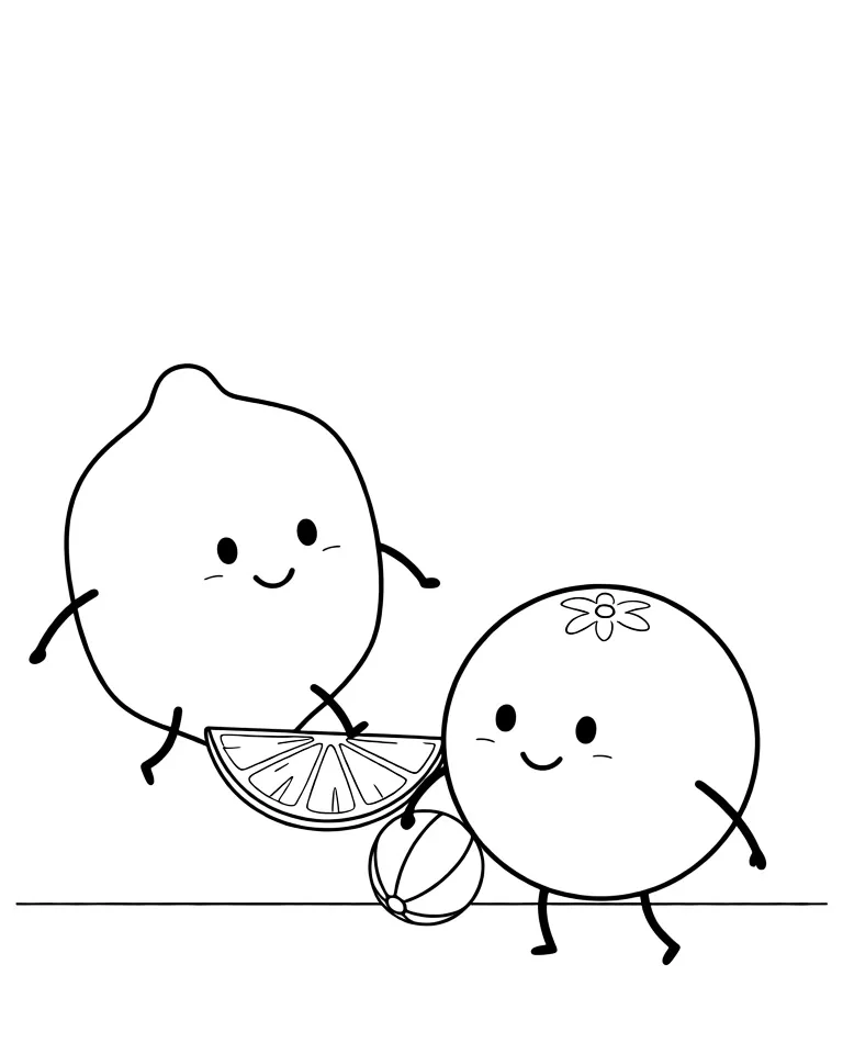 Лимон и апельсин