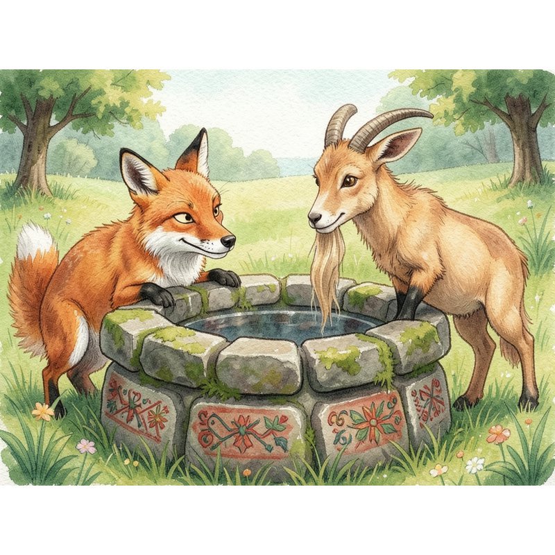 Лиса и козел