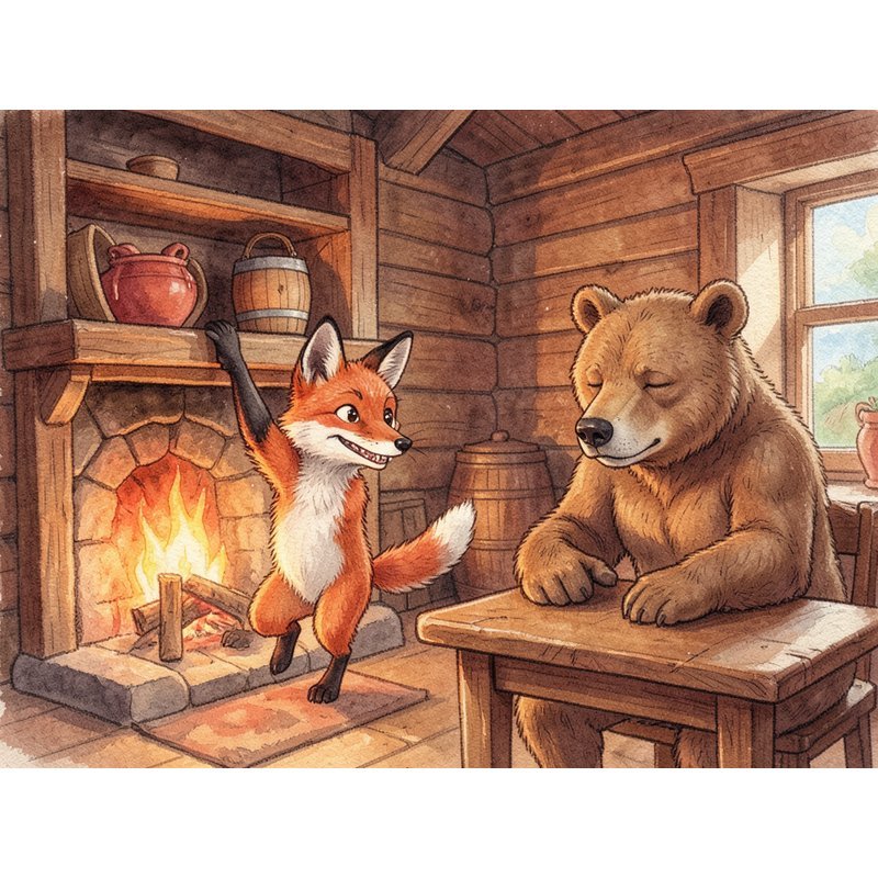 Лиса и медведь