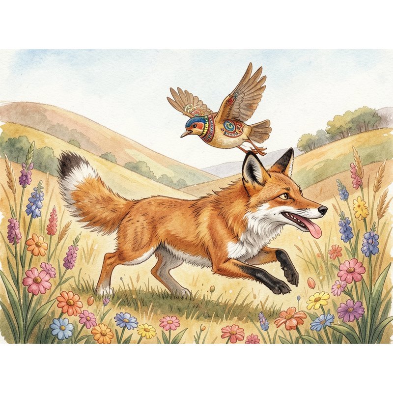 Лиса и перепелка