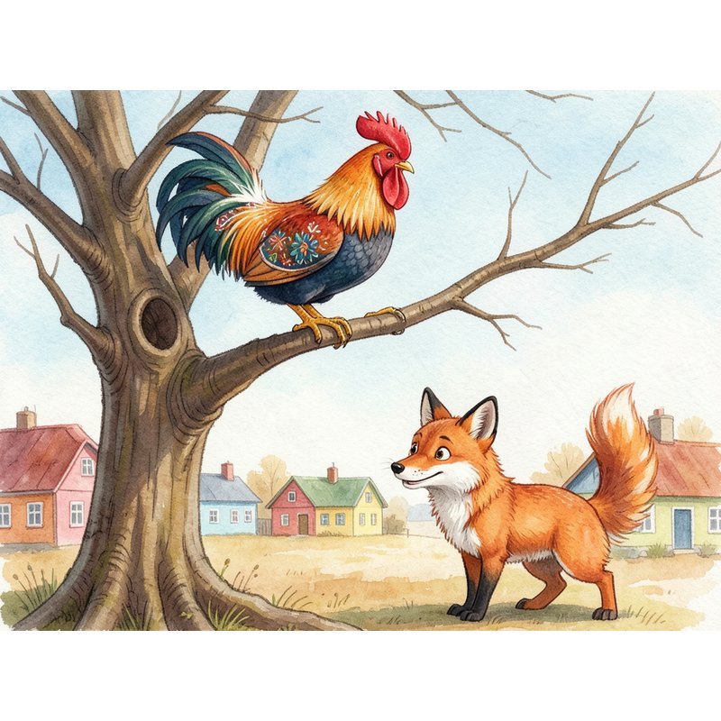 Лиса и петух