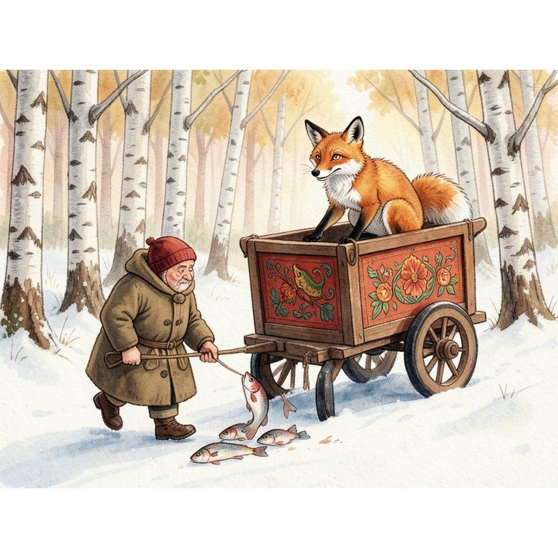 Лиса и волк