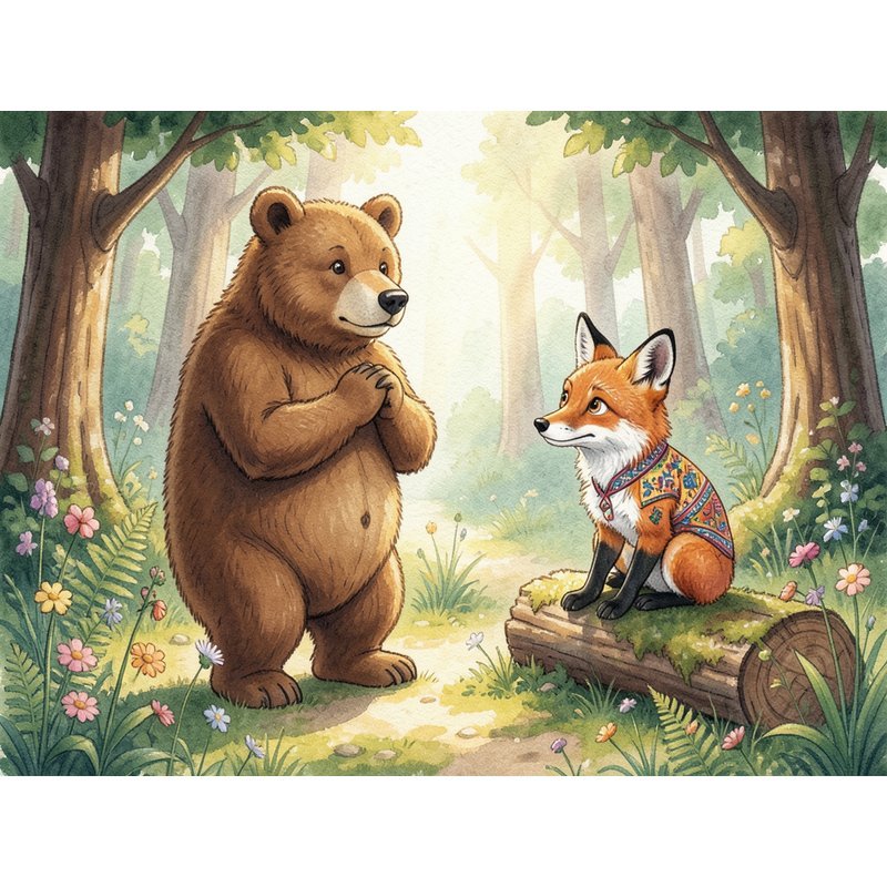 Лиса-нянька