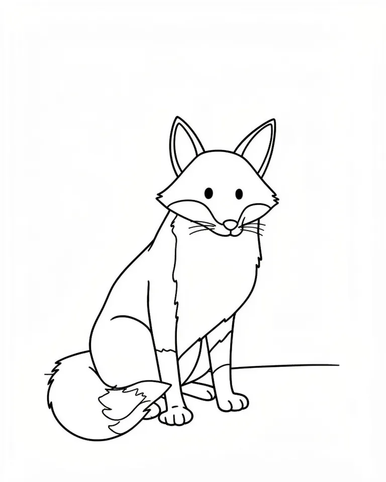 Лиса в лесу