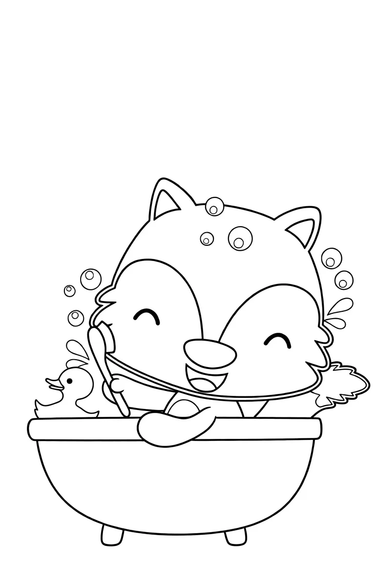 Лисичка в ванне