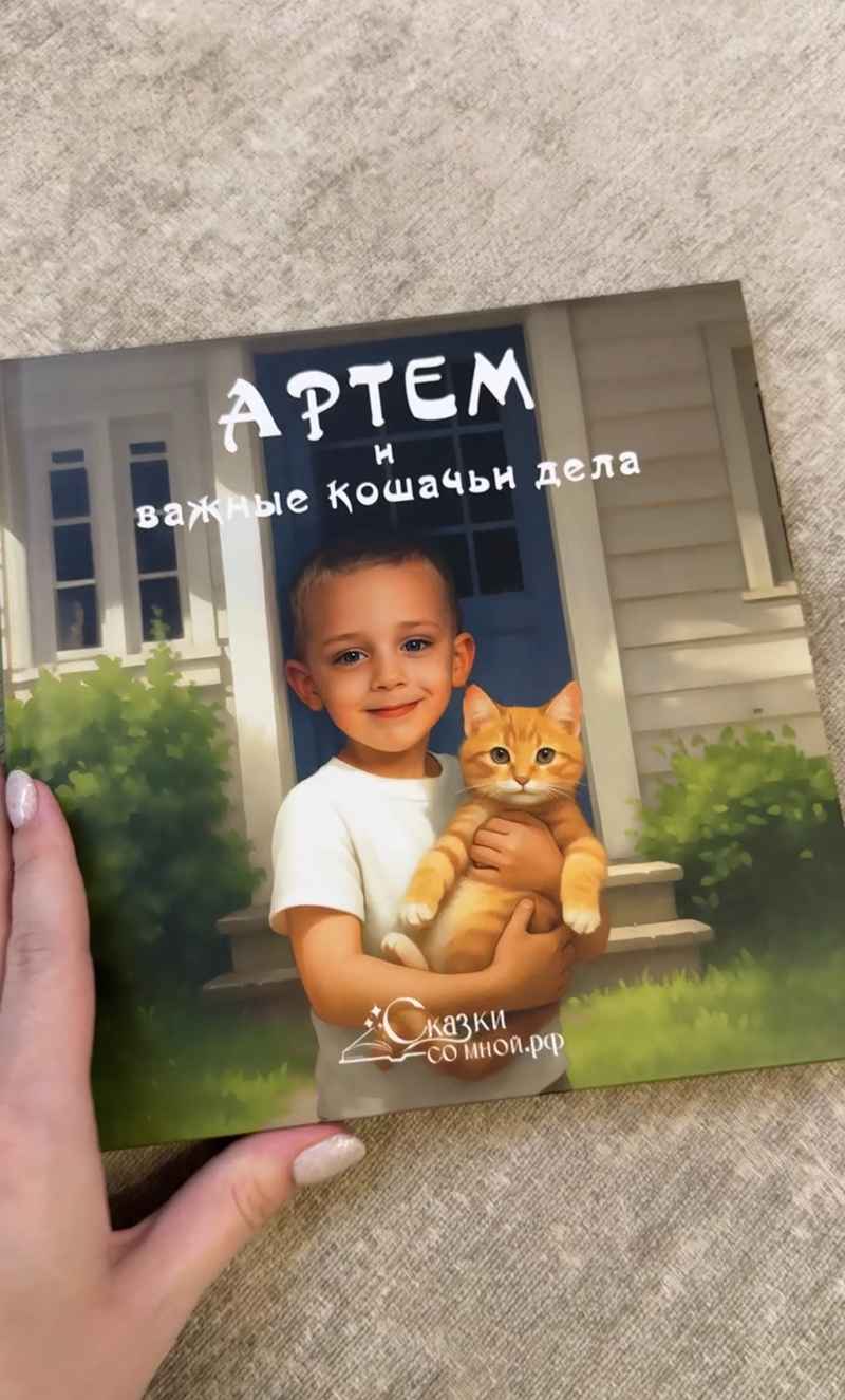 Фото книга  Мальчик и важные кошачьи дела