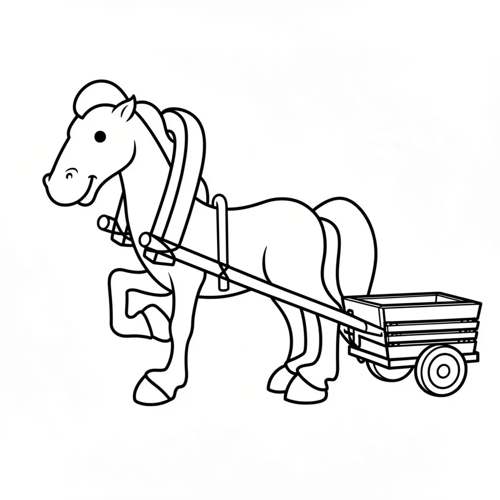 Лошадь в повозке