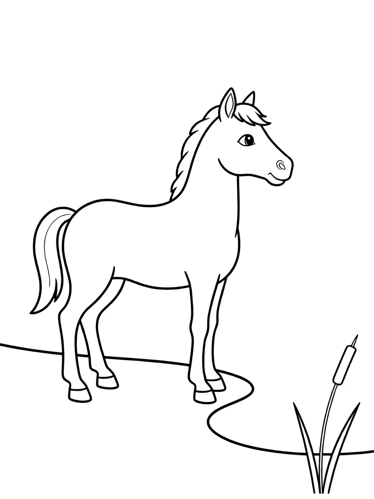 Лошадка на берегу