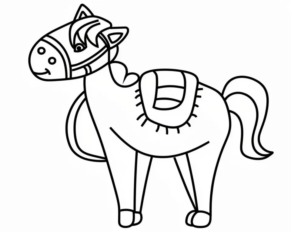 Лошадка с седлом