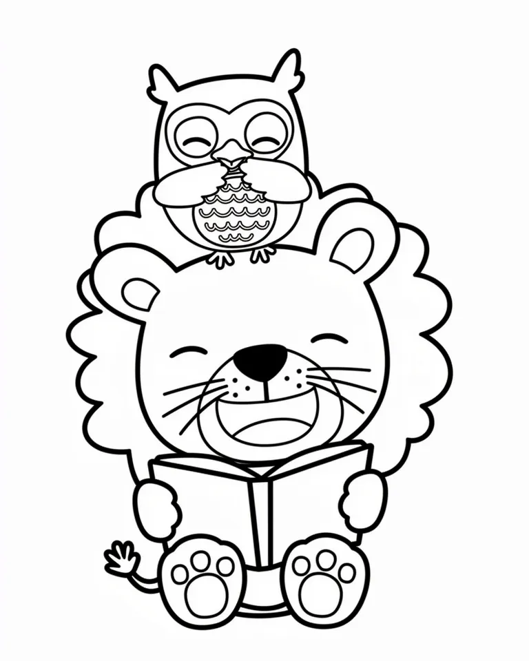 Львенок читает