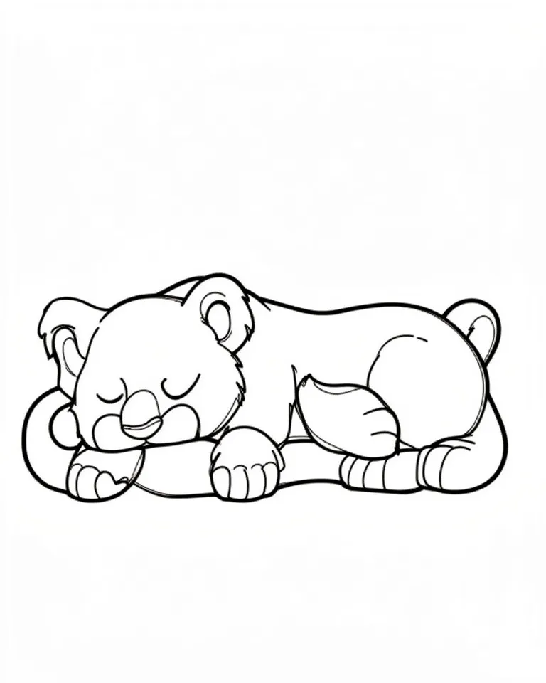 Львица отдыхает