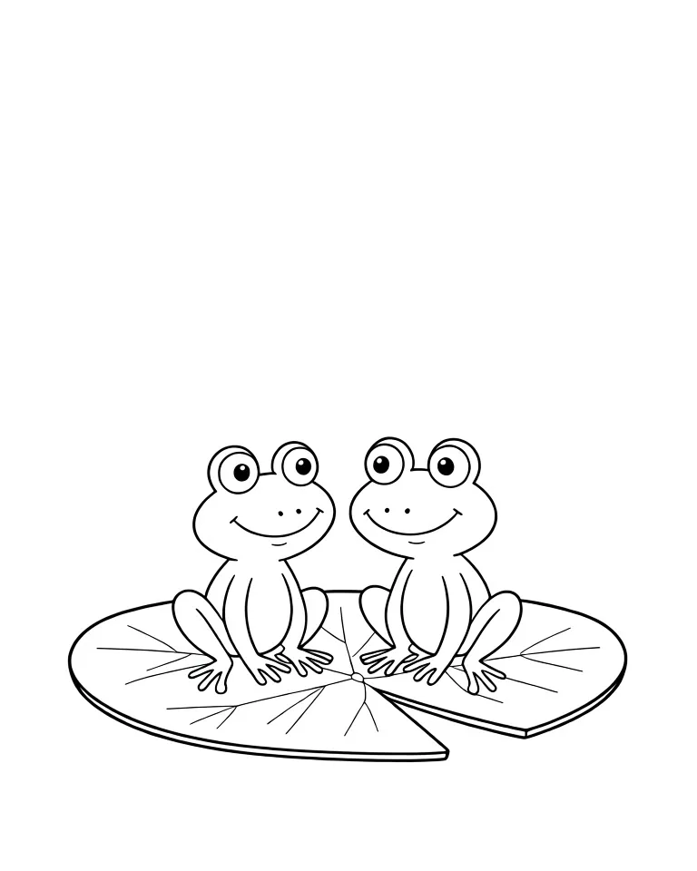 Лягушата на листочке