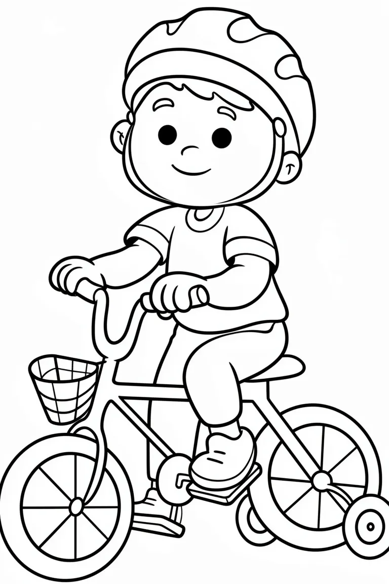 Мальчик на велосипеде