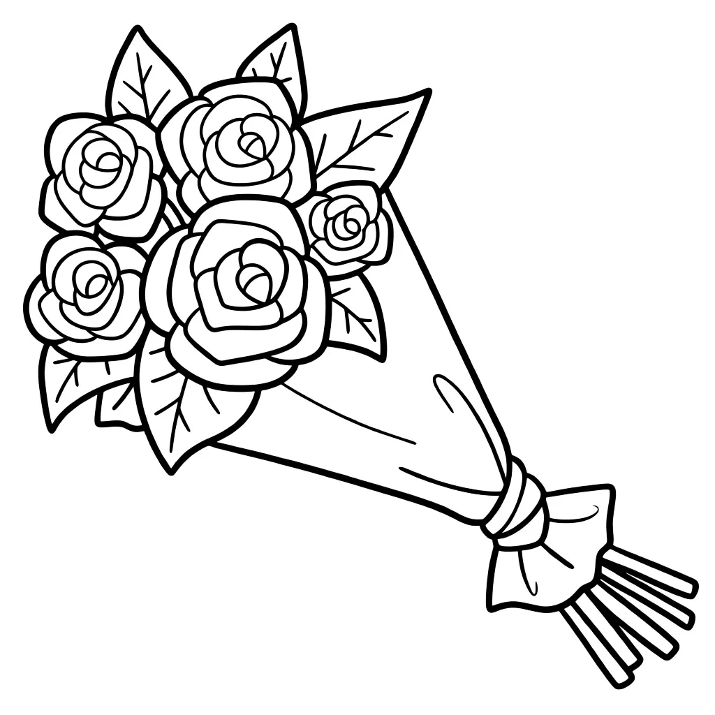 Маленький букет роз