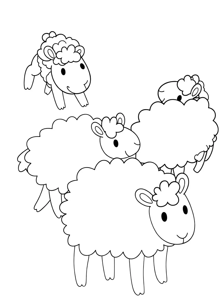 Маленькое стадо овец