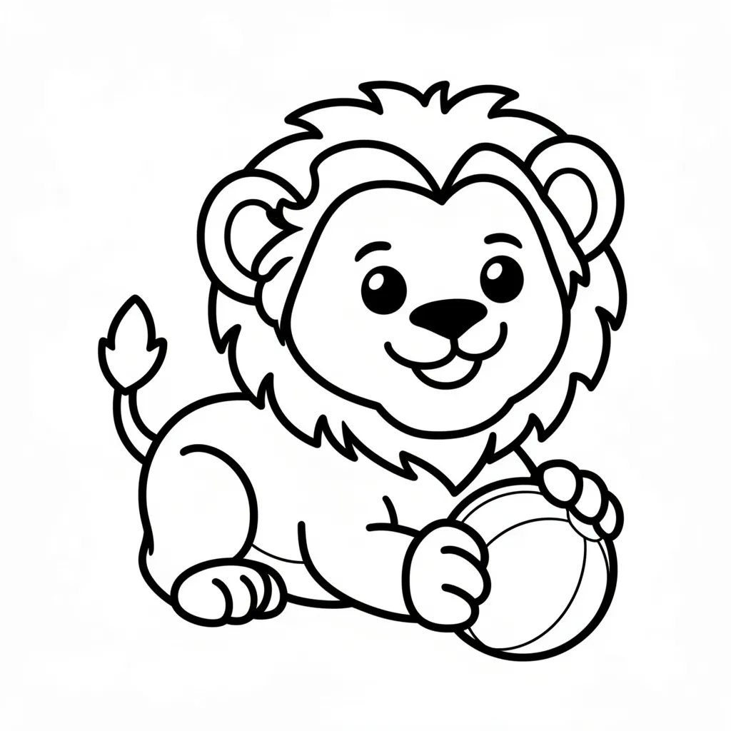 Малыш львенок