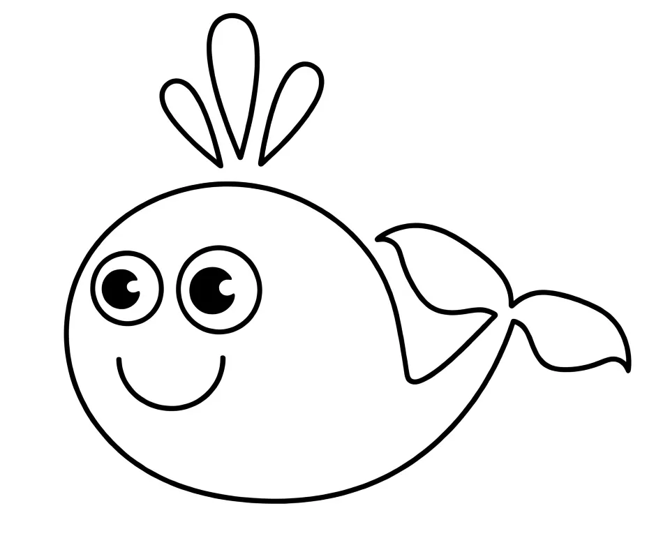 Малыш синий кит