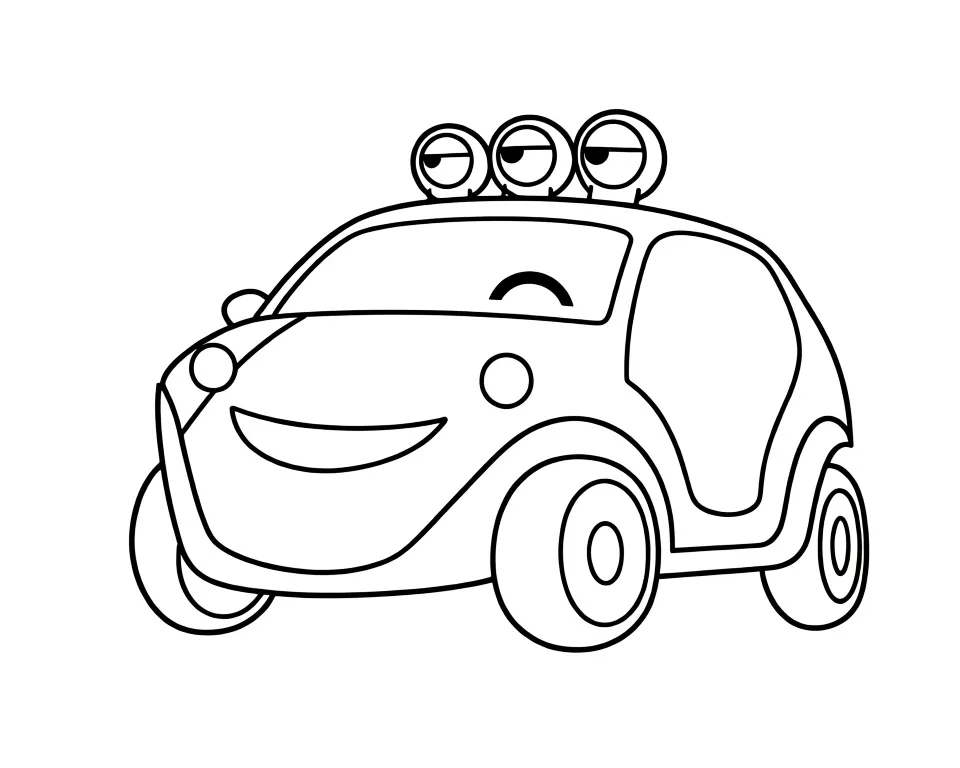 Машинка с мордочкой