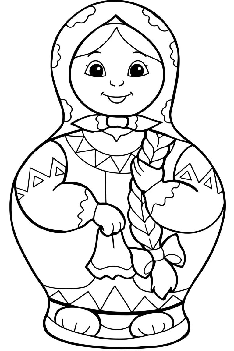 Матрешка с росписью