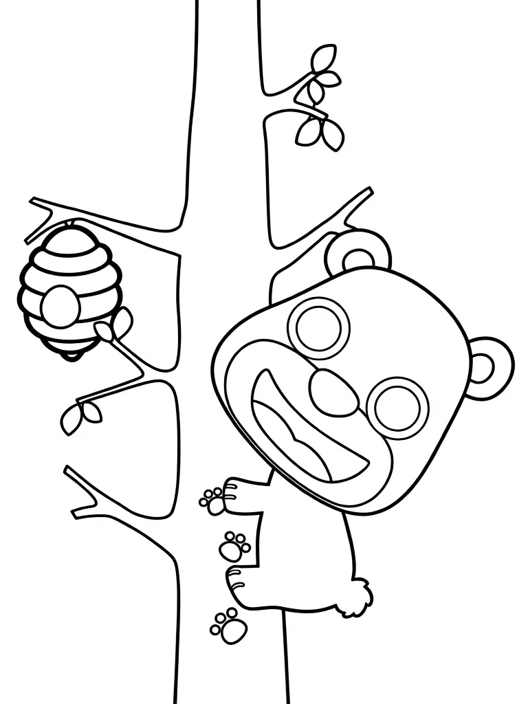 Медведь на дереве