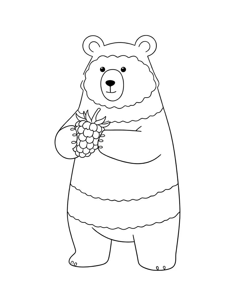 Медведь с малинкой