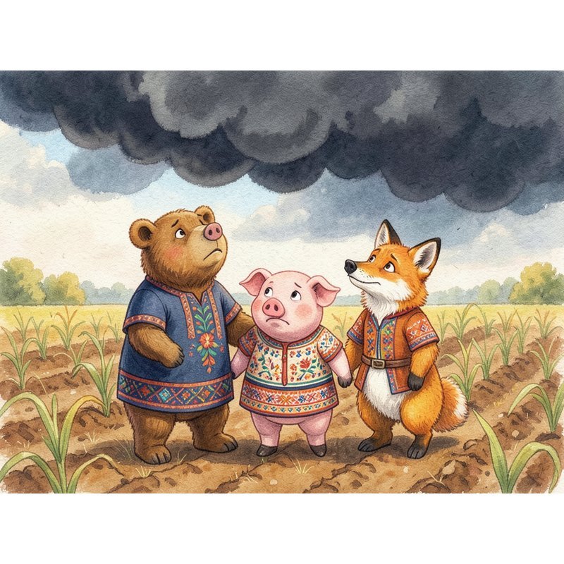 Медведь, свинья и лиса