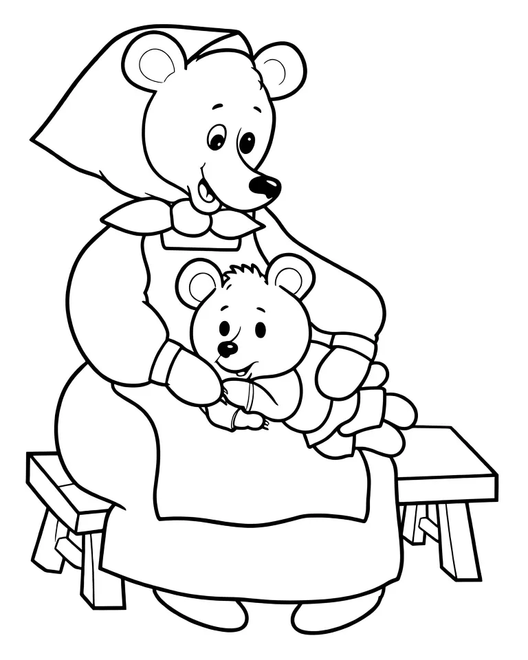 Медвежонок и его мама