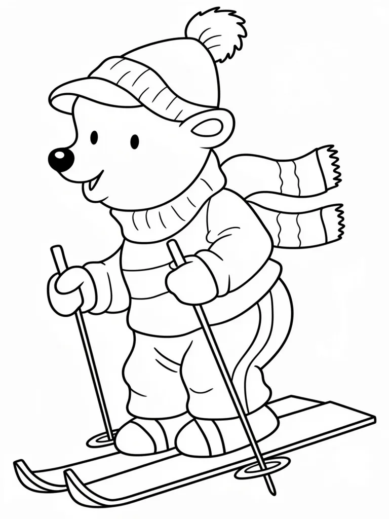 Медвежонок-лыжник