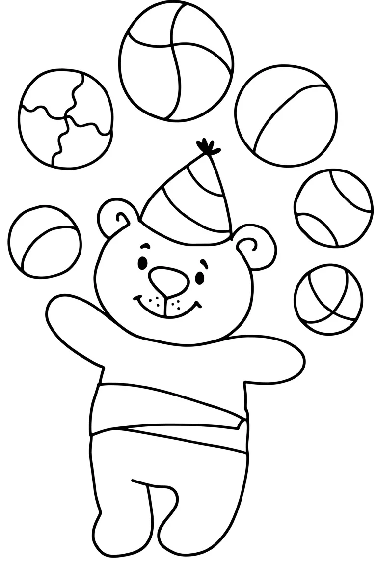 Медвежонок жонглер