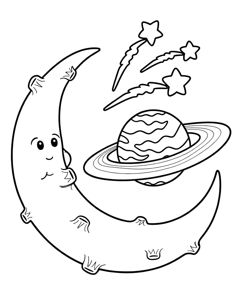 Месяц и Юпитер