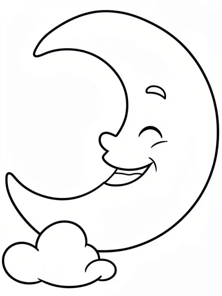 Месяц улыбается
