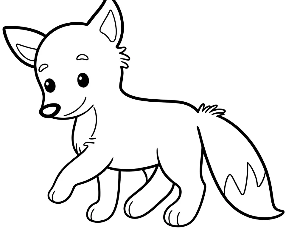 Милый лисенок