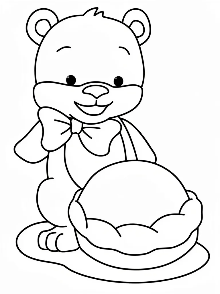 Мишка и пирог