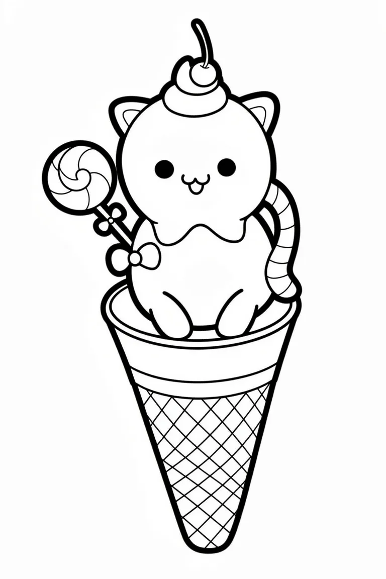 Мороженое-котик