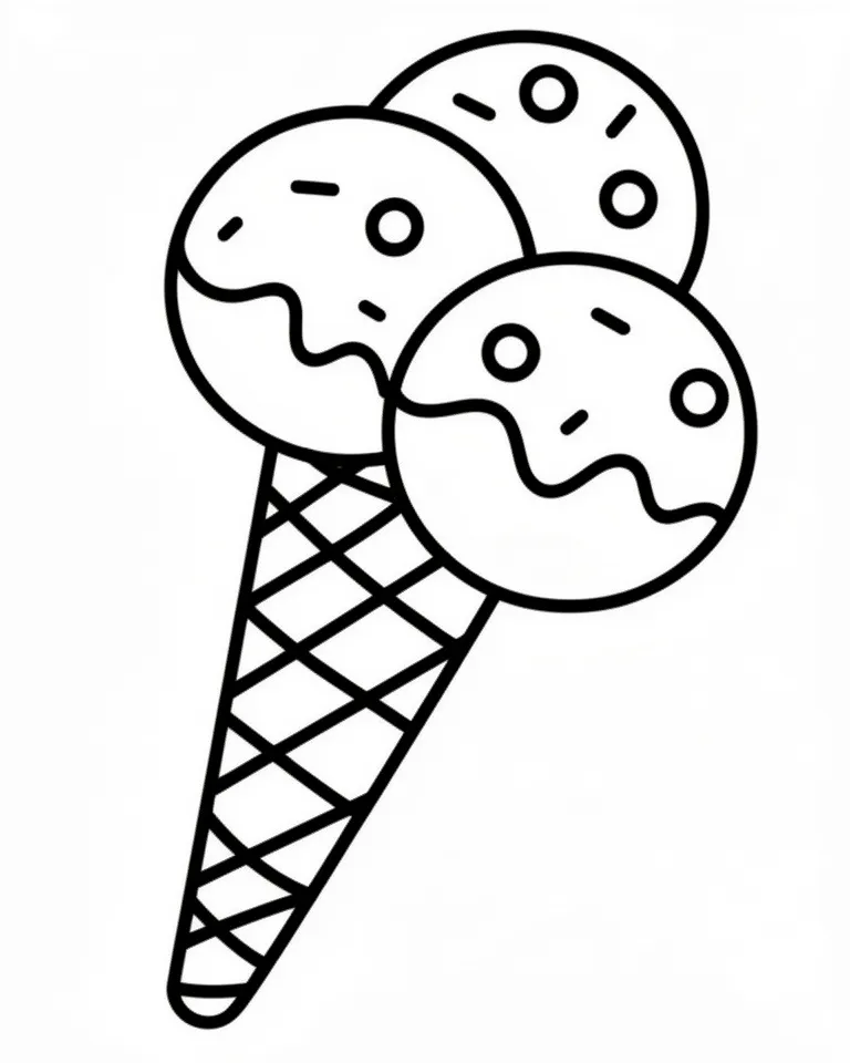 Мороженое в рожке