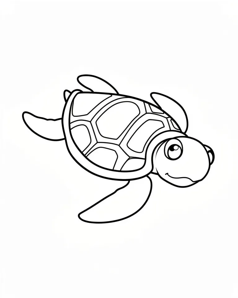 Морская черепаха плывет