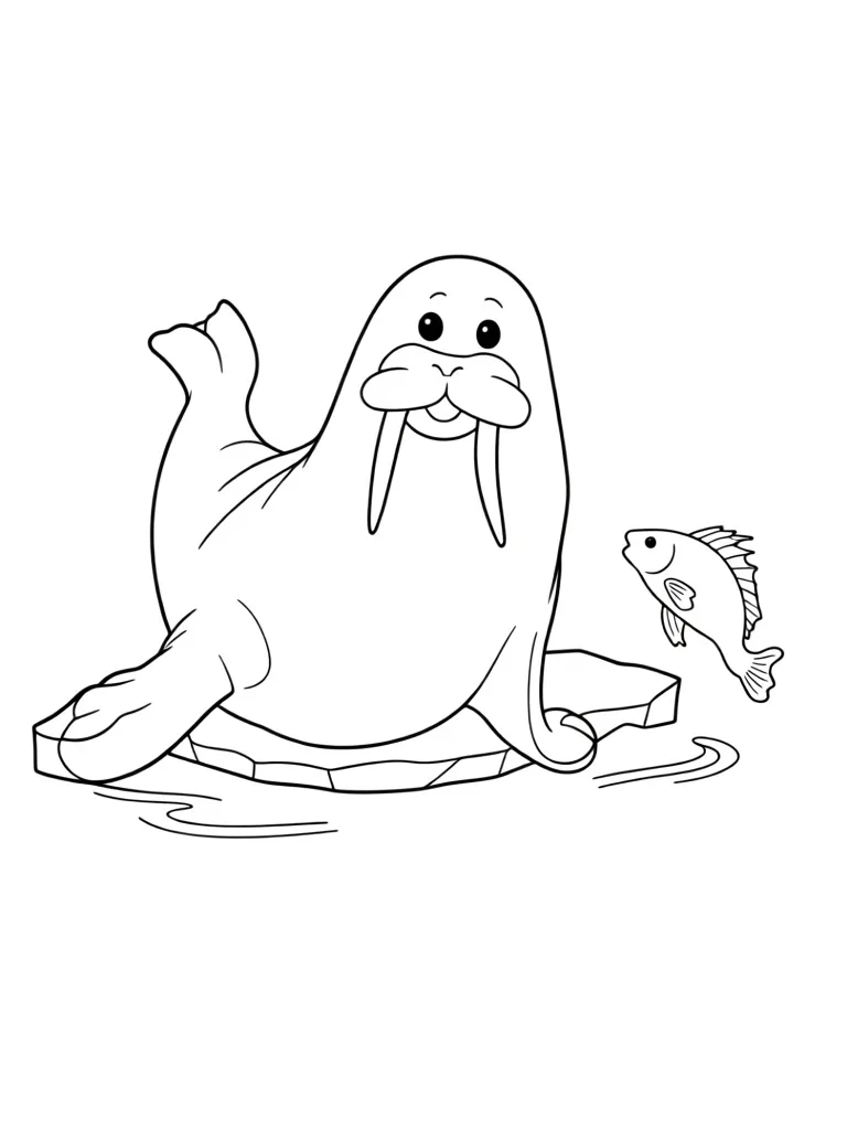 Морж на льду