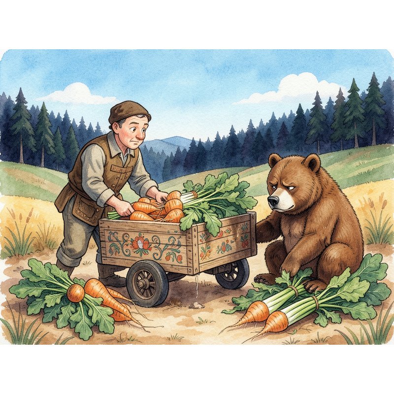 Мужик и медведь