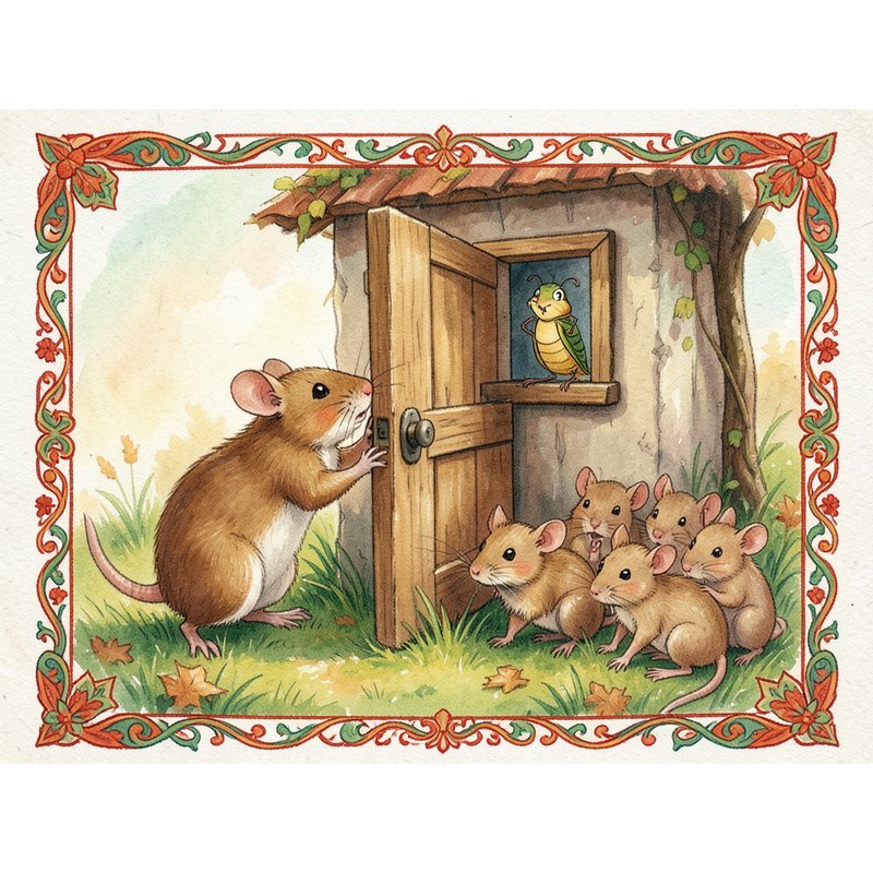 Мышь, сверчок и кот