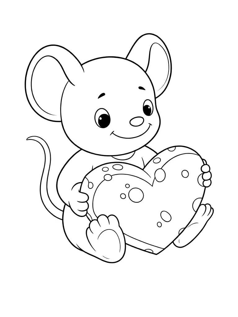 Мышонок и сыр-сердечко