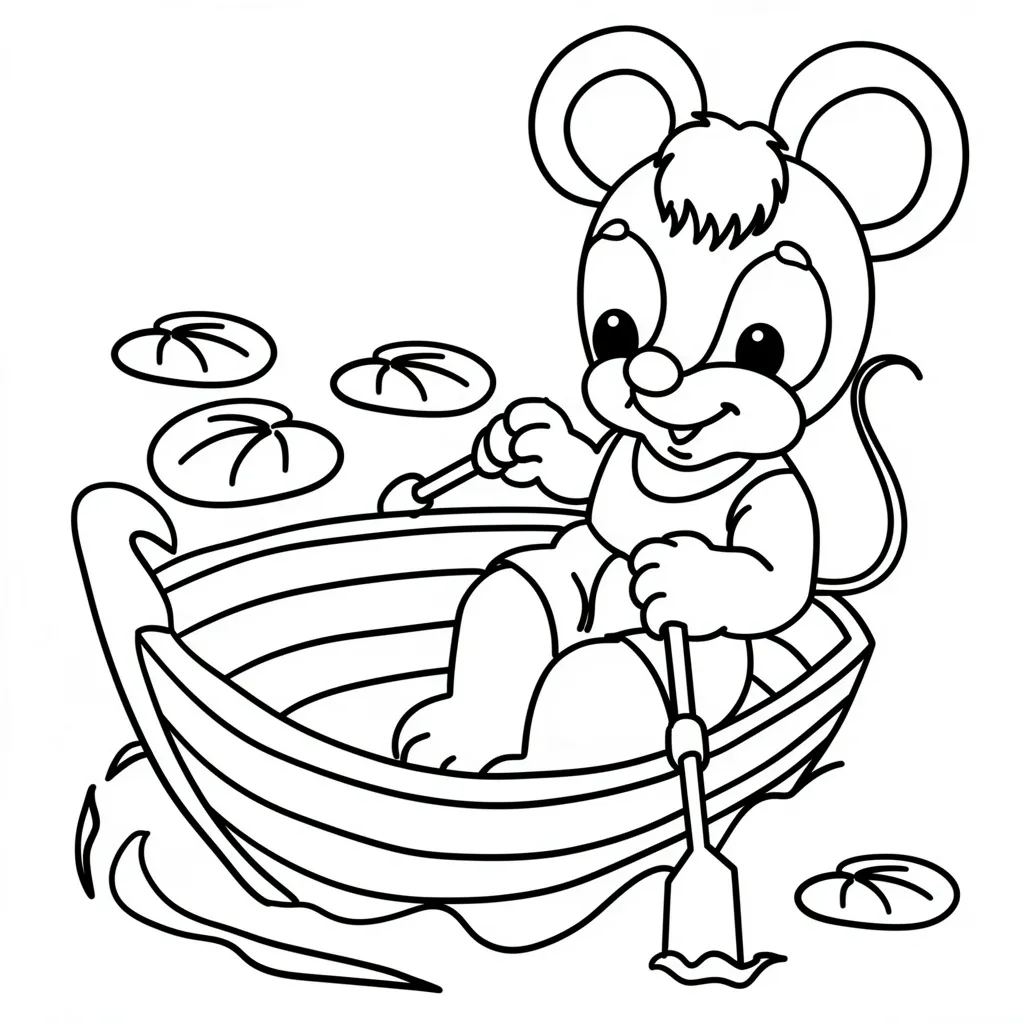 Мышонок в лодочке