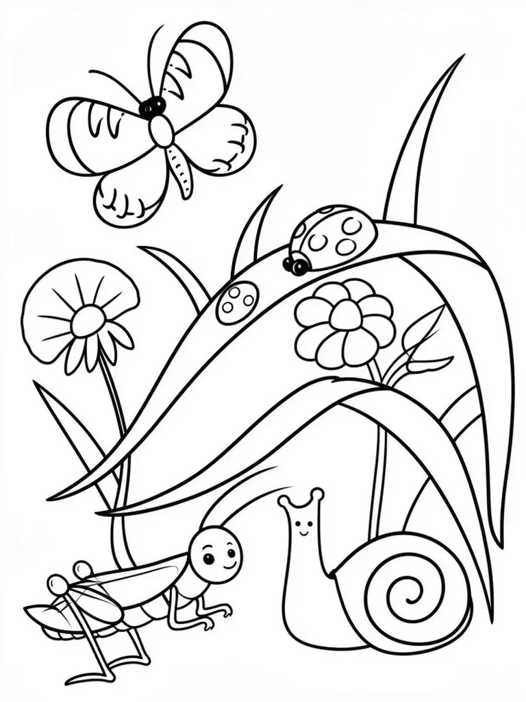 Насекомые в траве