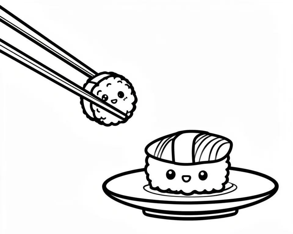 Нигири с палочками