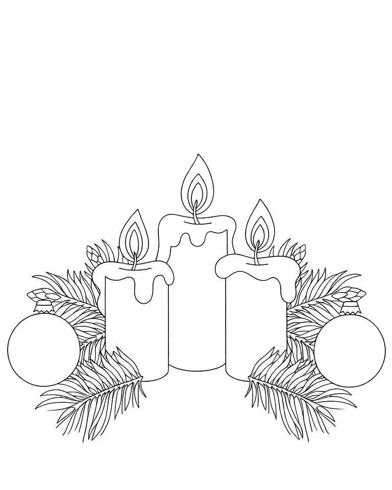 Новогодние свечи