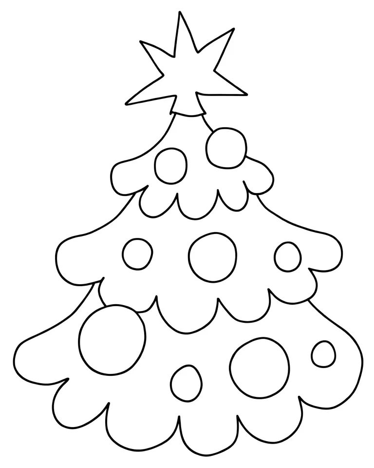 Новогодняя елка со звездой