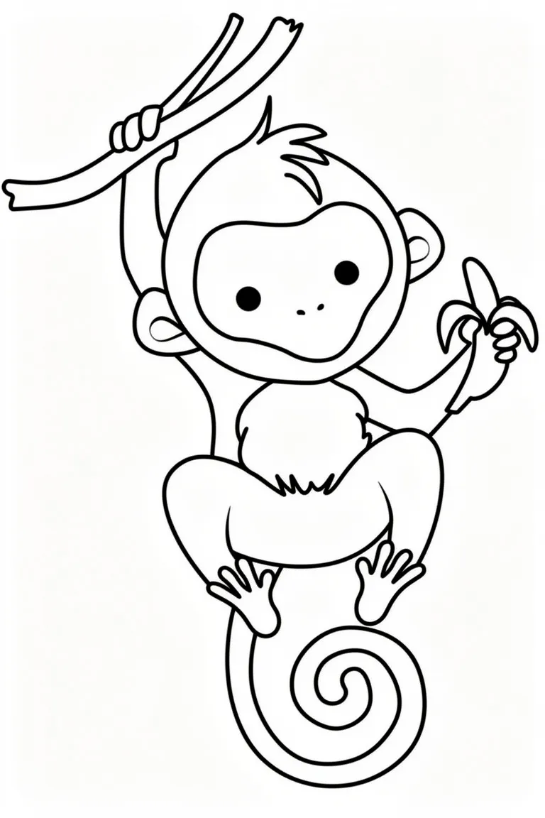 Обезьянка на ветке